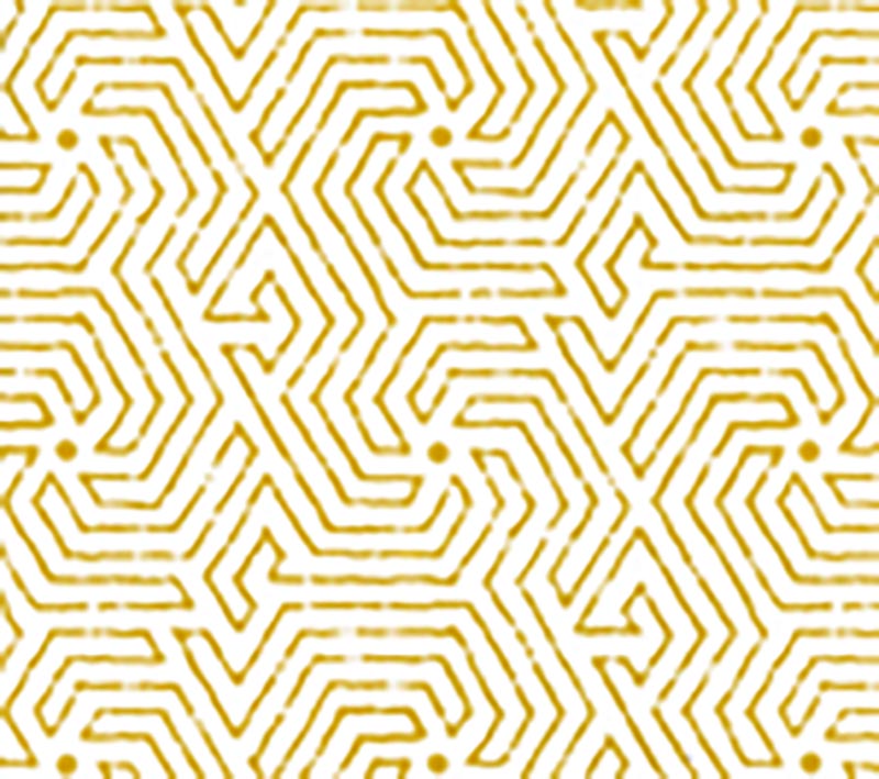 China Seas Maze Yellow Wallpaper Sample 2510-14WP