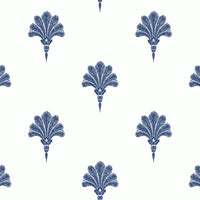 Seabrook Designs Summer Fan Coastal Blue Wallpaper MB31602