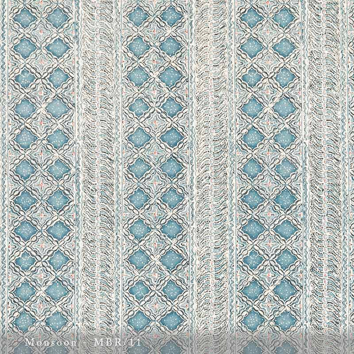 Lisa Fine Malabar Monsoon Fabric Sample MBR-11