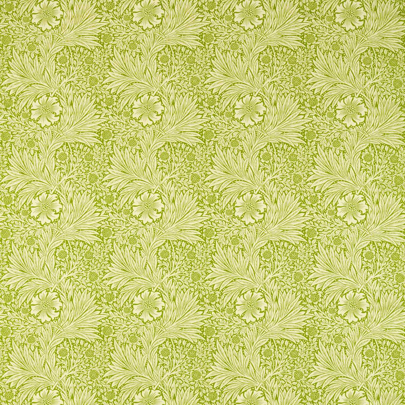 Morris & Co Marigold Cream/Sap Green Fabric Sample MCOP226982