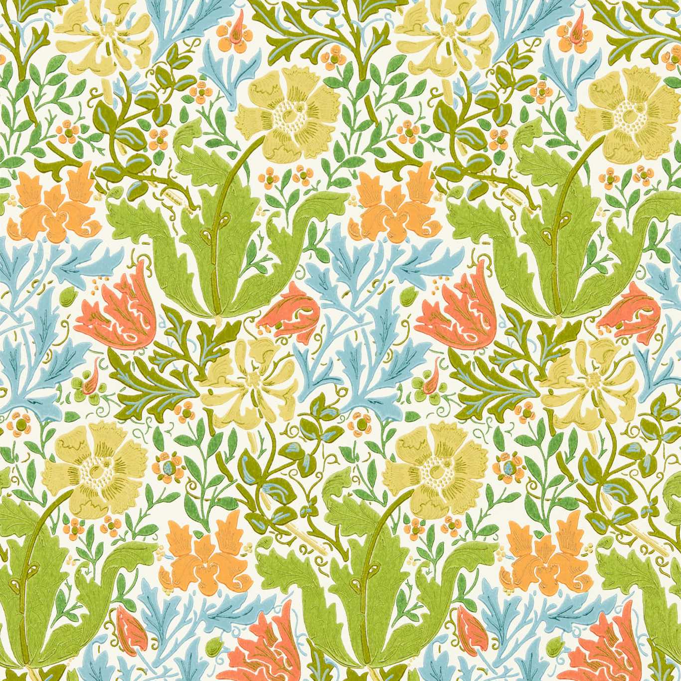 Morris & Co Compton Spring Wallpaper Sample MCOW217098