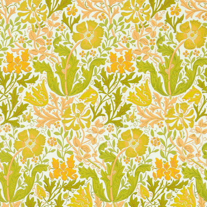 Morris & Co Compton Summer Yellow Wallpaper Sample MCOW217099