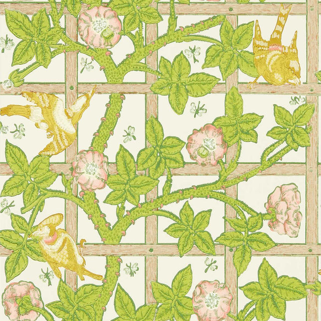 Morris & Co Trellis Sage/Rose MOW0173-01 Sample | 40% Off (Samples)