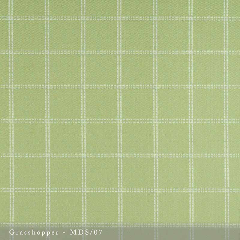 Lisa Fine Madras - Performance Grasshopper Fabric Sample MDS-07