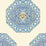 Home Couture Medallion Celeste Blue Wallpaper Sample HC1700W-01WP