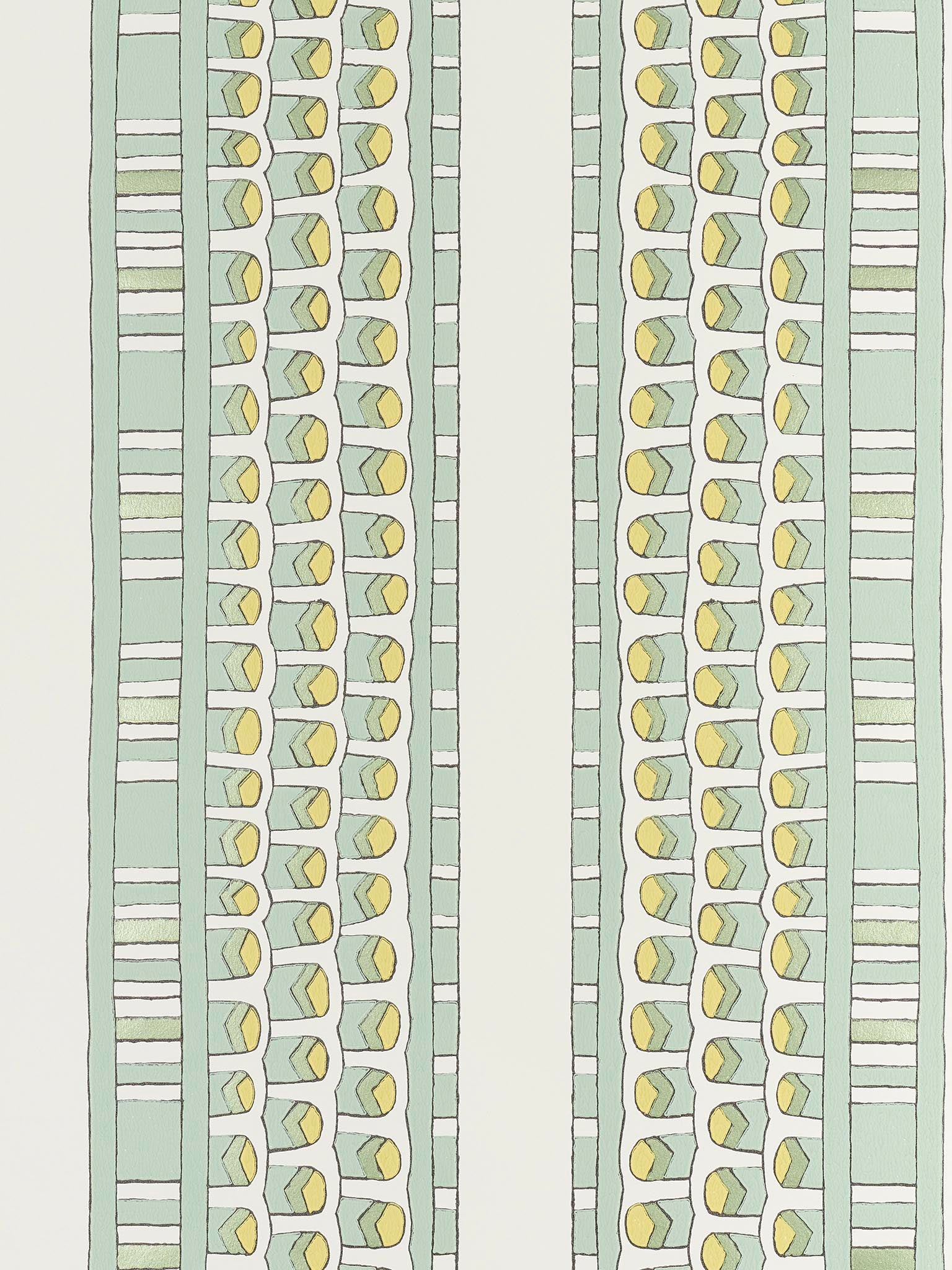 Pierre Frey Pharaon Celadon Wallpaper Sample FP886002