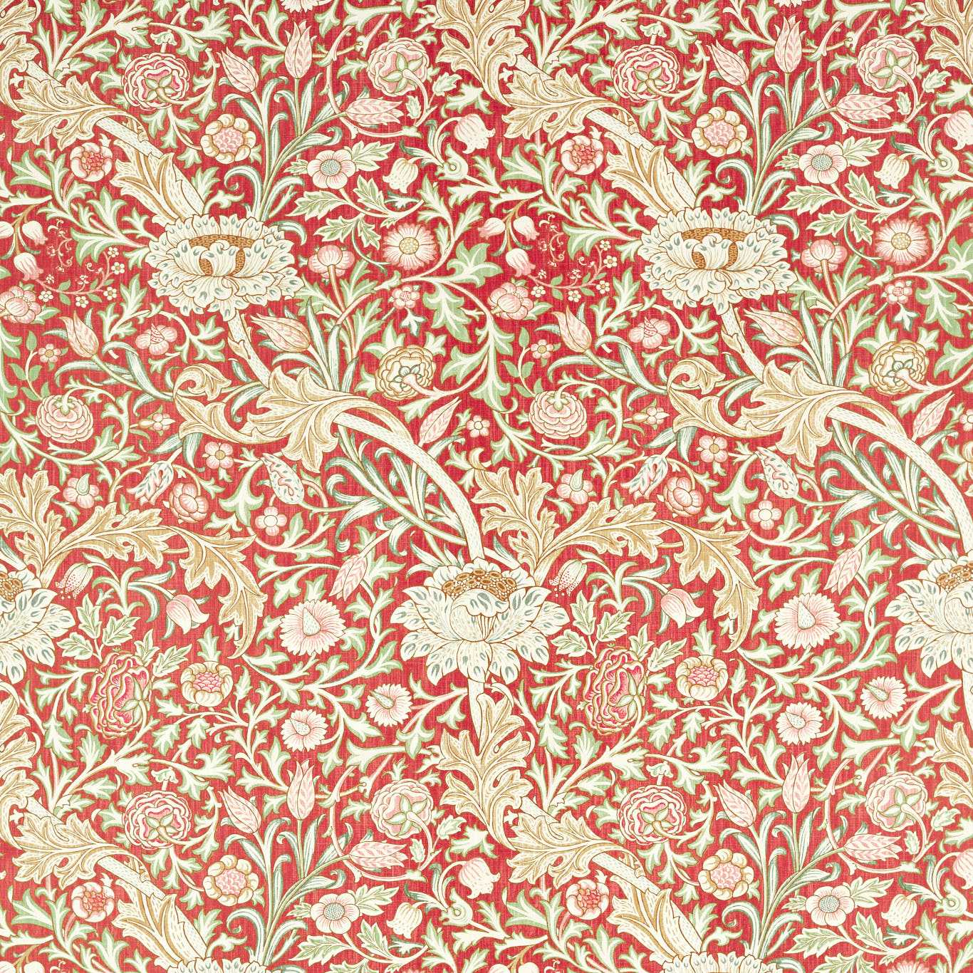 Morris & Co Trent Red House Fabric Sample MEWF227025