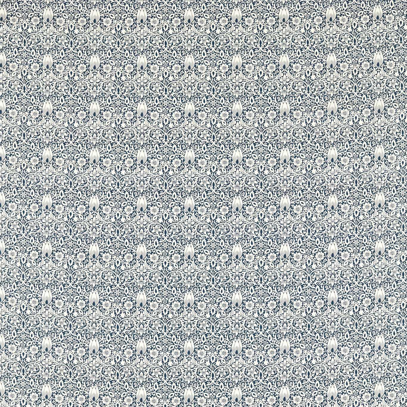Morris & Co Borage Indigo Fabric Sample MEWF227032