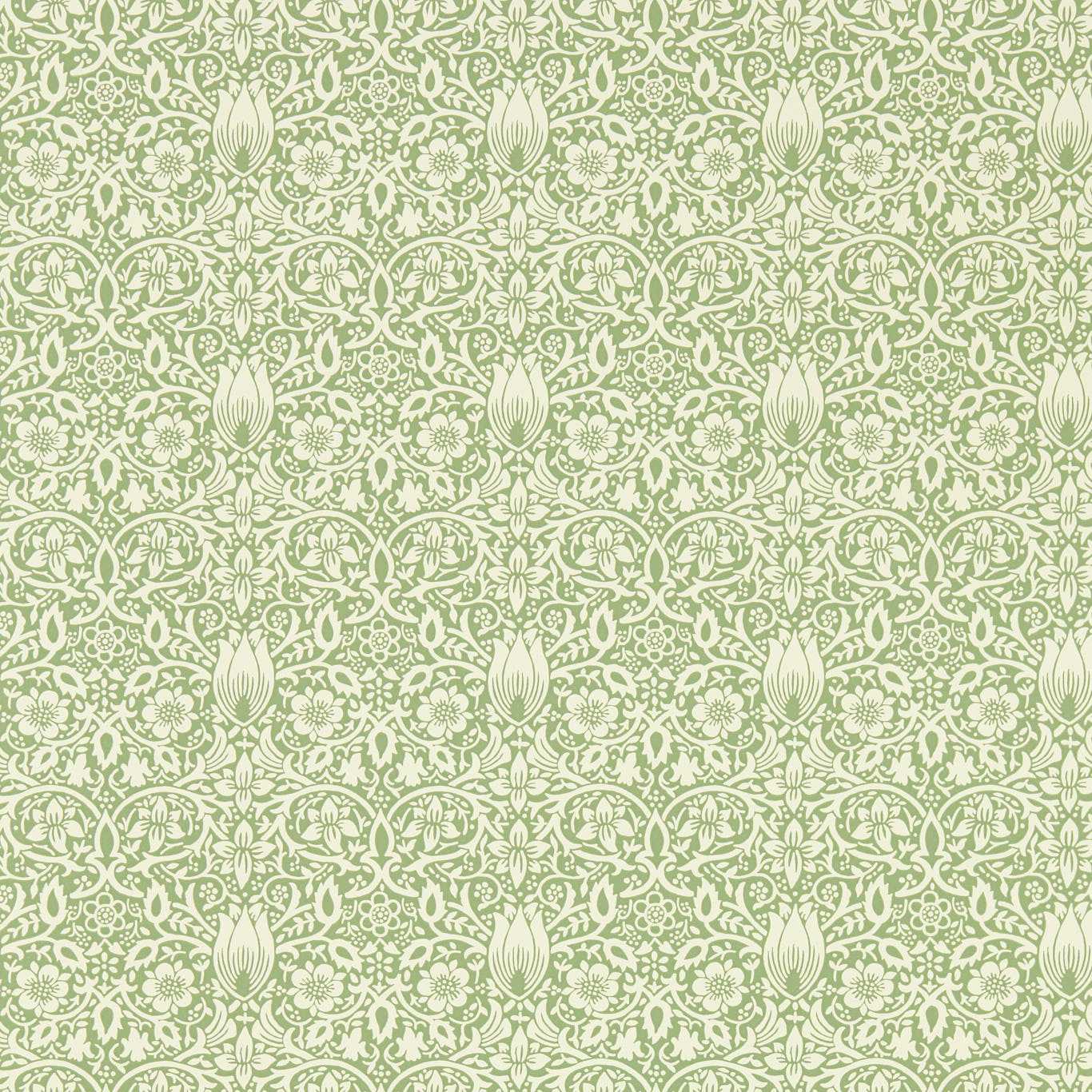 Morris & Co Borage Leafy Arbour Wallpaper Sample MEWW217198