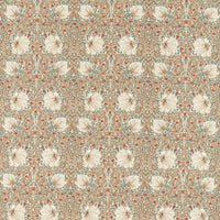 Morris & Co Pimpernel Linen/Coral Fabric MFRF227231