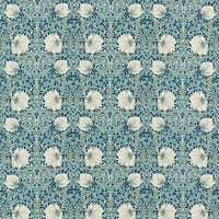 Morris & Co Pimpernel Cobalt/Mineral Fabric MFRF227232