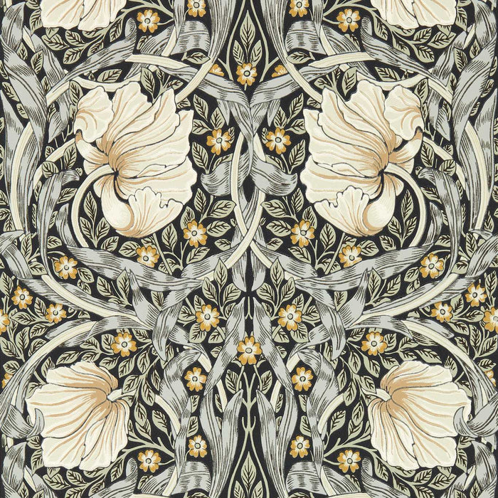 Morris & Co Pimpernel Ink/Sage Wallpaper MFRW217362