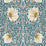 Morris & Co Pimpernel Woad/Coral Wallpaper MFRW217363