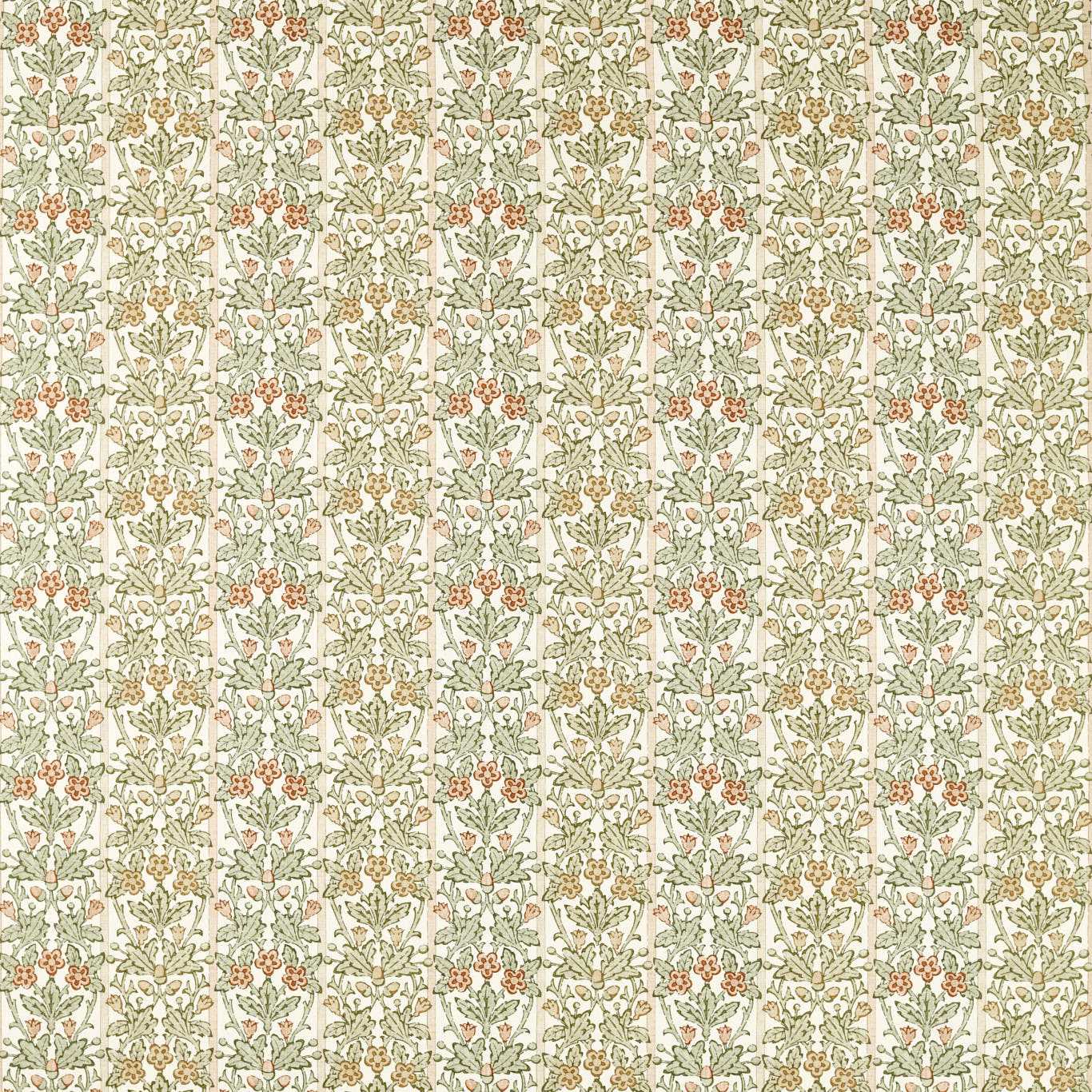 Morris & Co Oak & Blossom Chestnut/Primrose Fabric Sample MHCB227384