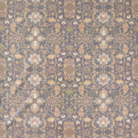 Morris & Co Wilton Warp Print Indigo Fabric MHCB237672