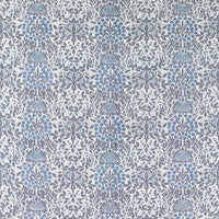 Morris & Co Daisy & Oak Warp Print Indigo Fabric MHCB237675