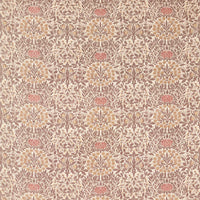 Morris & Co Daisy & Oak Warp Print Chestnut/Primrose Fabric MHCB237676