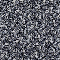 Morris & Co Clover & Vine Weave Indigo Fabric MHCB237678
