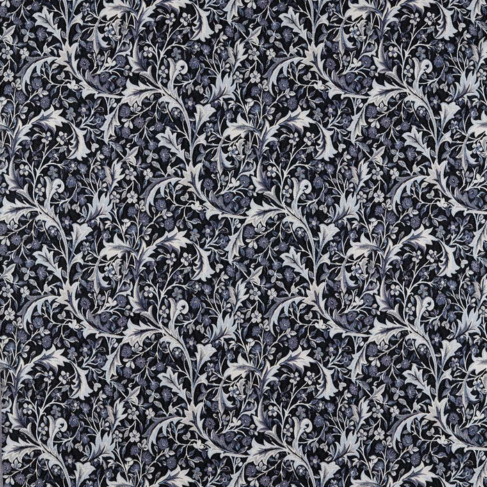 Morris & Co Clover & Vine Weave Indigo Fabric Sample MHCB237678