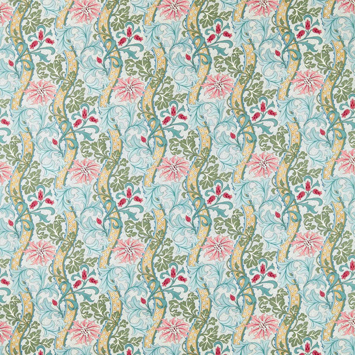 Morris & Co Cornflower Rose/Woad Fabric Sample MHTF227355