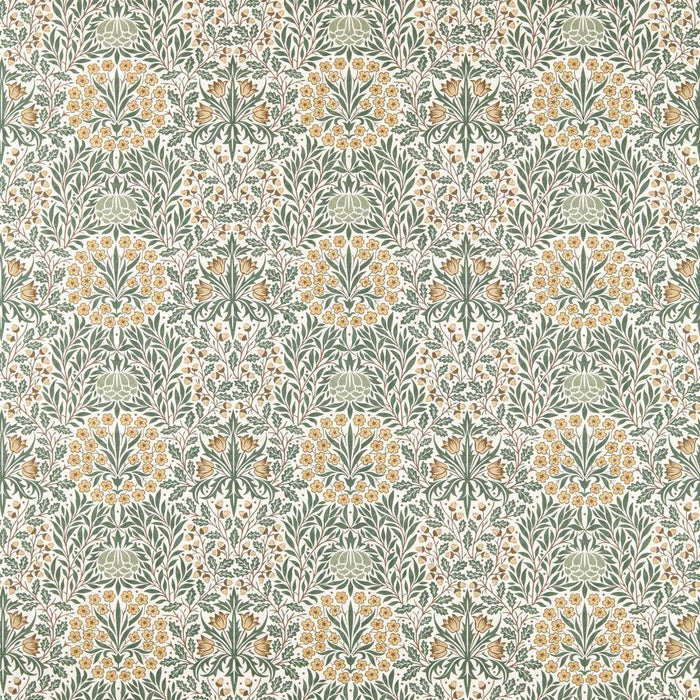 Morris & Co Daisy & Oak Thyme/Weld Fabric Sample MHTF227370