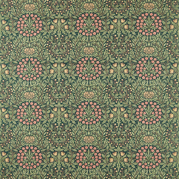 Morris & Co Daisy & Oak Forest Fabric Sample MHTF227372