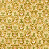Morris & Co Iris & Rose Gold Fabric MHTF227373
