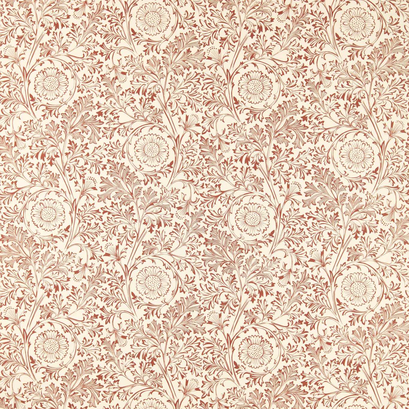 Morris & Co Chamomile Russet Fabric Sample MHTF227387