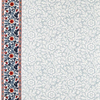 Morris & Co Chamomile Embroidery Woad Fabric MHTF237657
