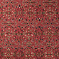 Morris & Co Persian Scroll Embroidery Plum Fabric MHTF237659