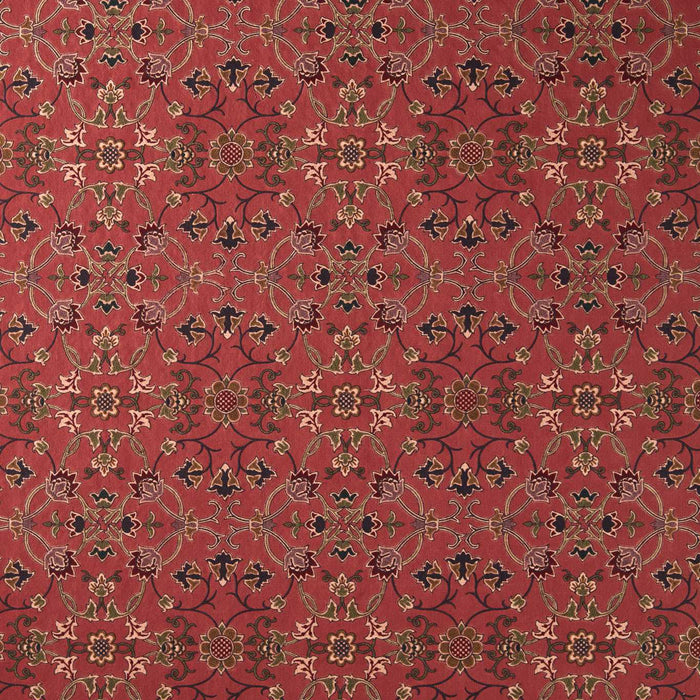 Morris & Co Persian Scroll Embroidery Plum Fabric Sample MHTF237659