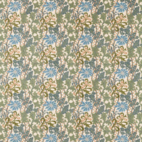 Morris & Co Cornflower Embroidery Woad/Forest Fabric MHTF237707