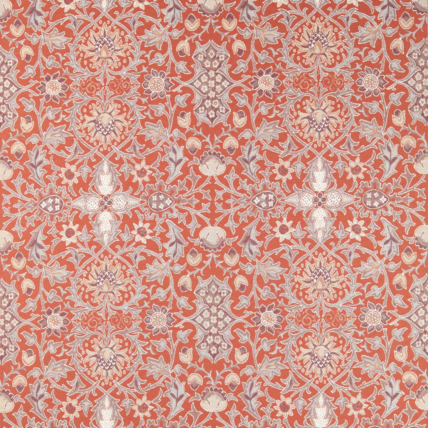 Morris & Co Wilton Weave Russet Fabric Sample MHTF237709