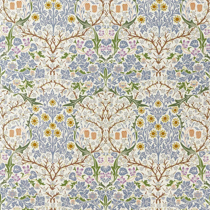 Morris & Co Blackthorn Weave Sky Blue Fabric MIND237558