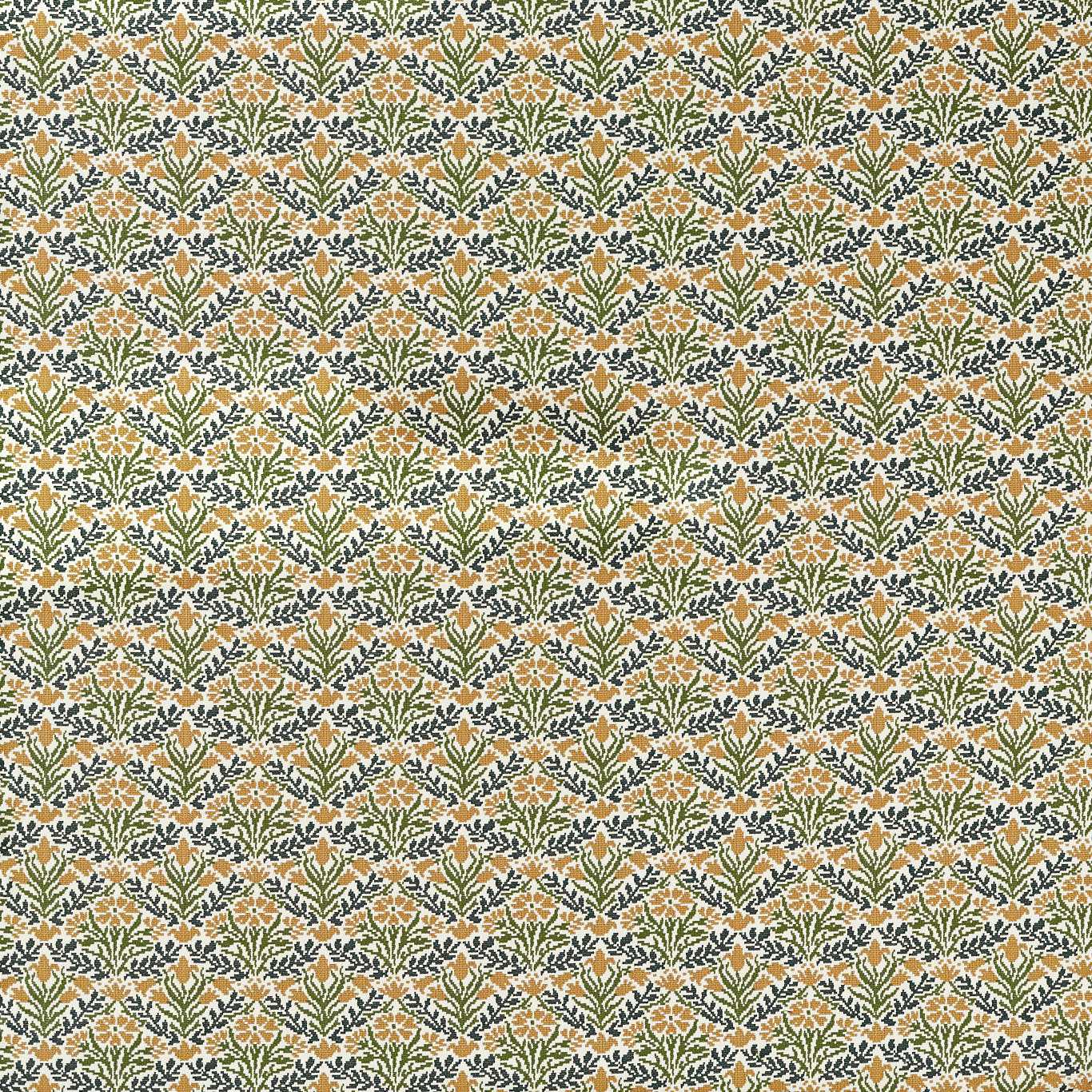 Morris & Co Bellflowers Weave Moss/Wheat Fabric Sample MIND237560