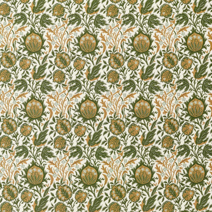 Morris & Co Elmcote Weave Moss/Wheat Fabric Sample MIND237562