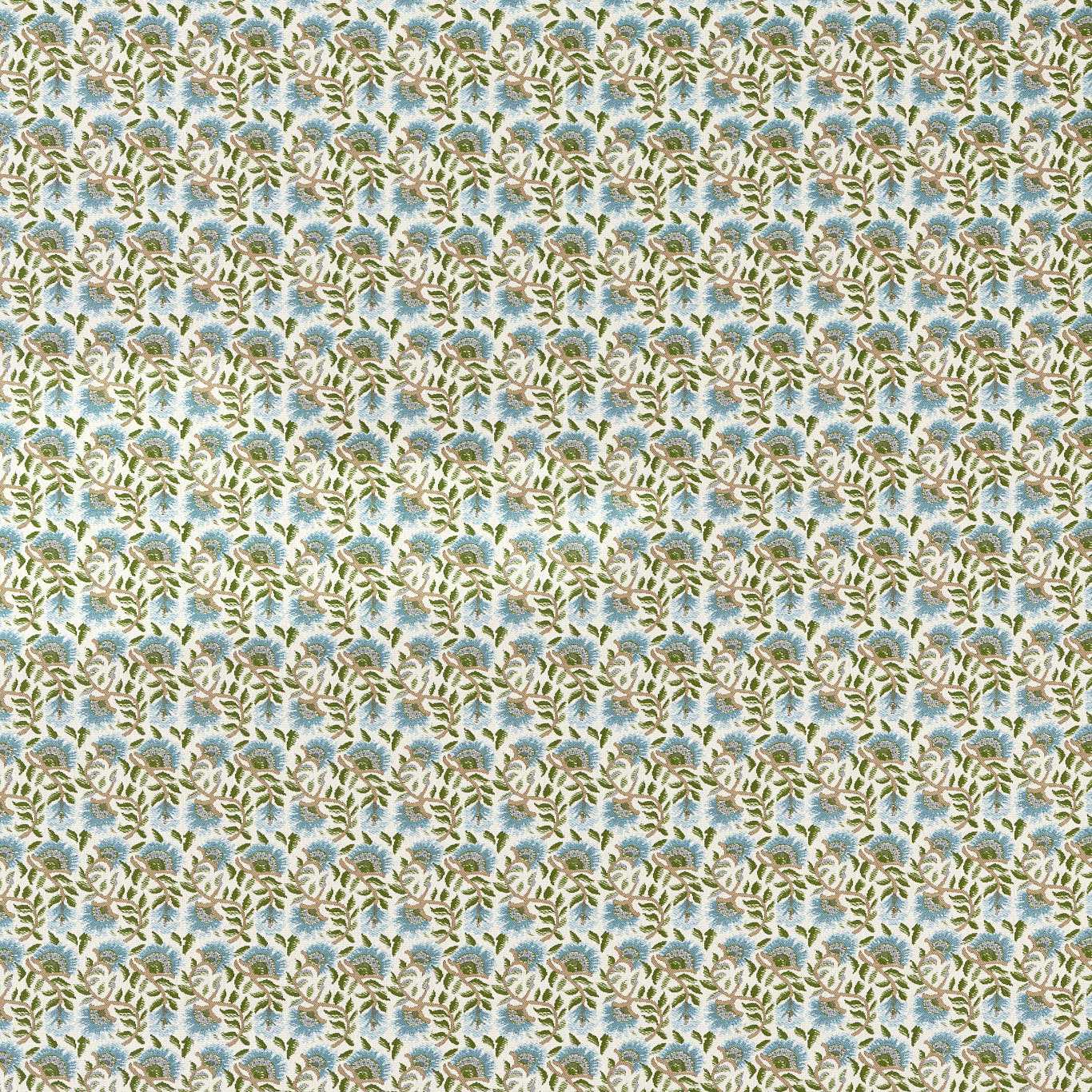Morris & Co Wardle Weave Mineral Blue Fabric Sample MIND237566