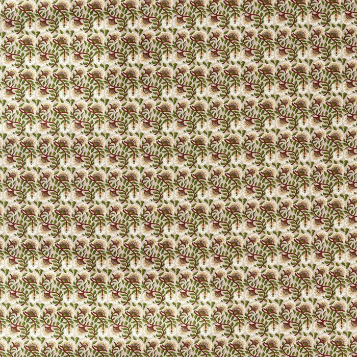 Morris & Co Wardle Weave Madder/Forest Fabric Sample MIND237567