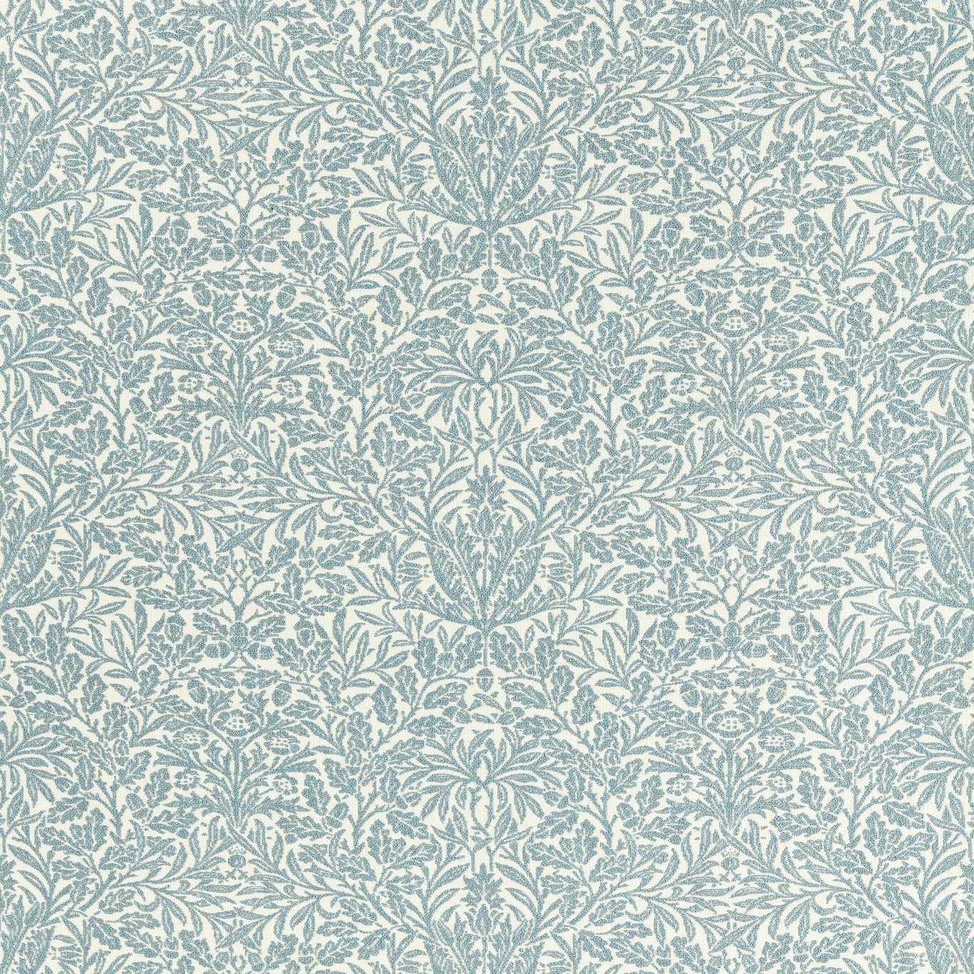 Morris & Co Acorn Weave Mineral Blue Fabric MIND237569