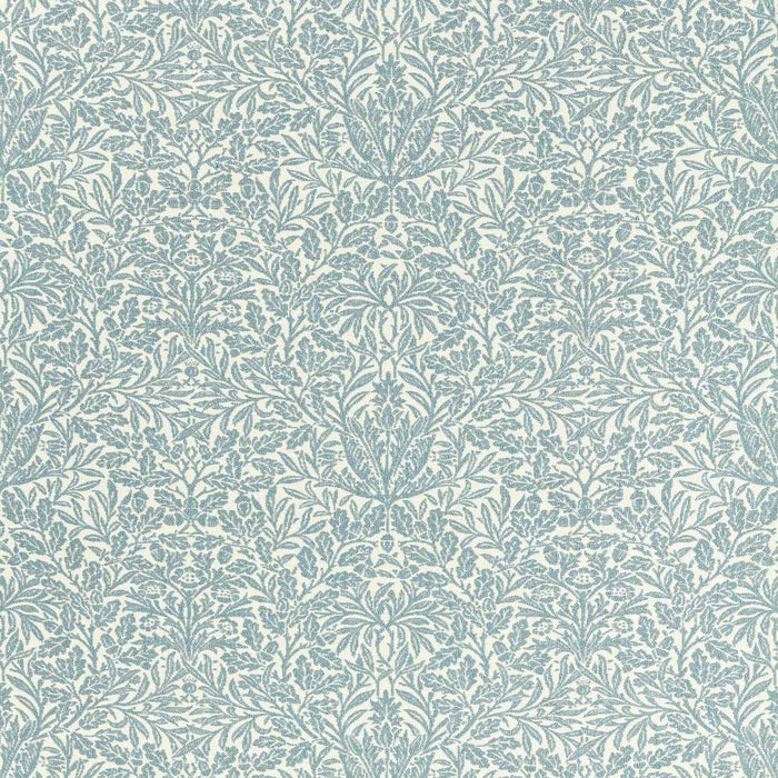 Morris & Co Acorn Weave Mineral Blue Fabric MIND237569