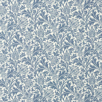 Morris & Co Thistle Weave Woad Fabric MIND237572
