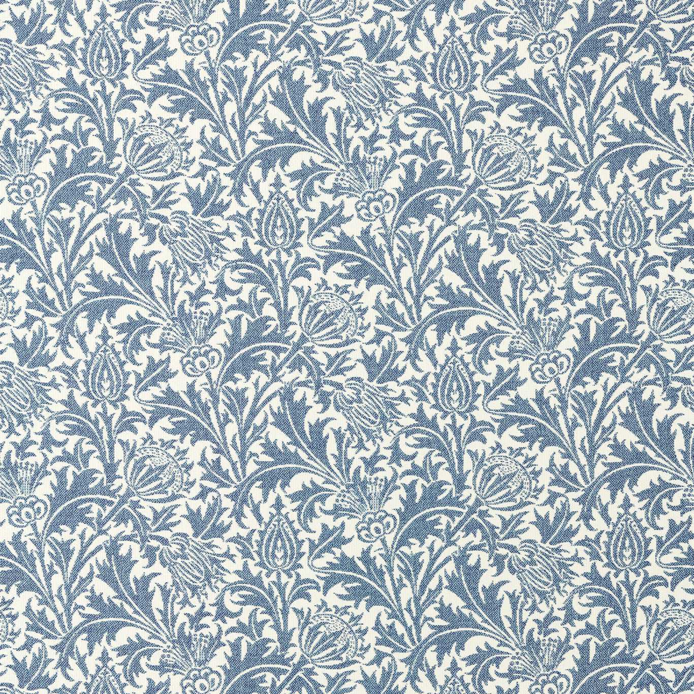Morris & Co Thistle Weave Woad Fabric Sample MIND237572