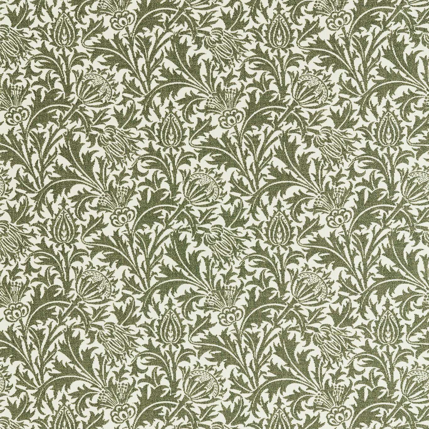 Morris & Co Thistle Weave Nettle Fabric Sample MIND237574