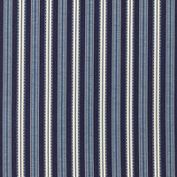 Morris & Co Hammersmith Woven Stripe Indigo Fabric MIND237576