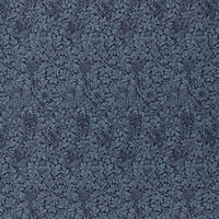 Morris & Co Bird & Anemone Weave Indigo Fabric MIND237579