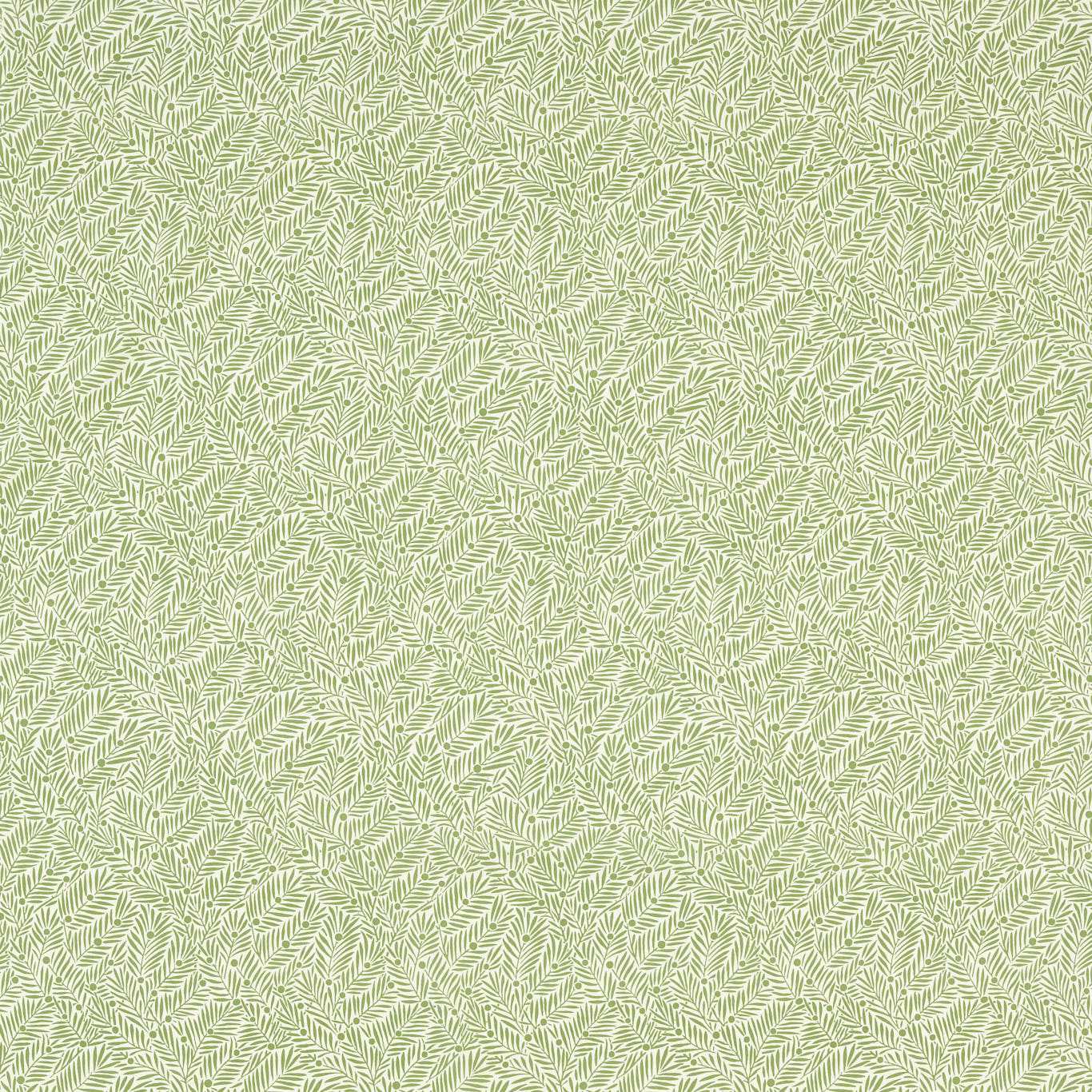Morris & Co Yew & Aril Sage Fabric Sample MLIF227256