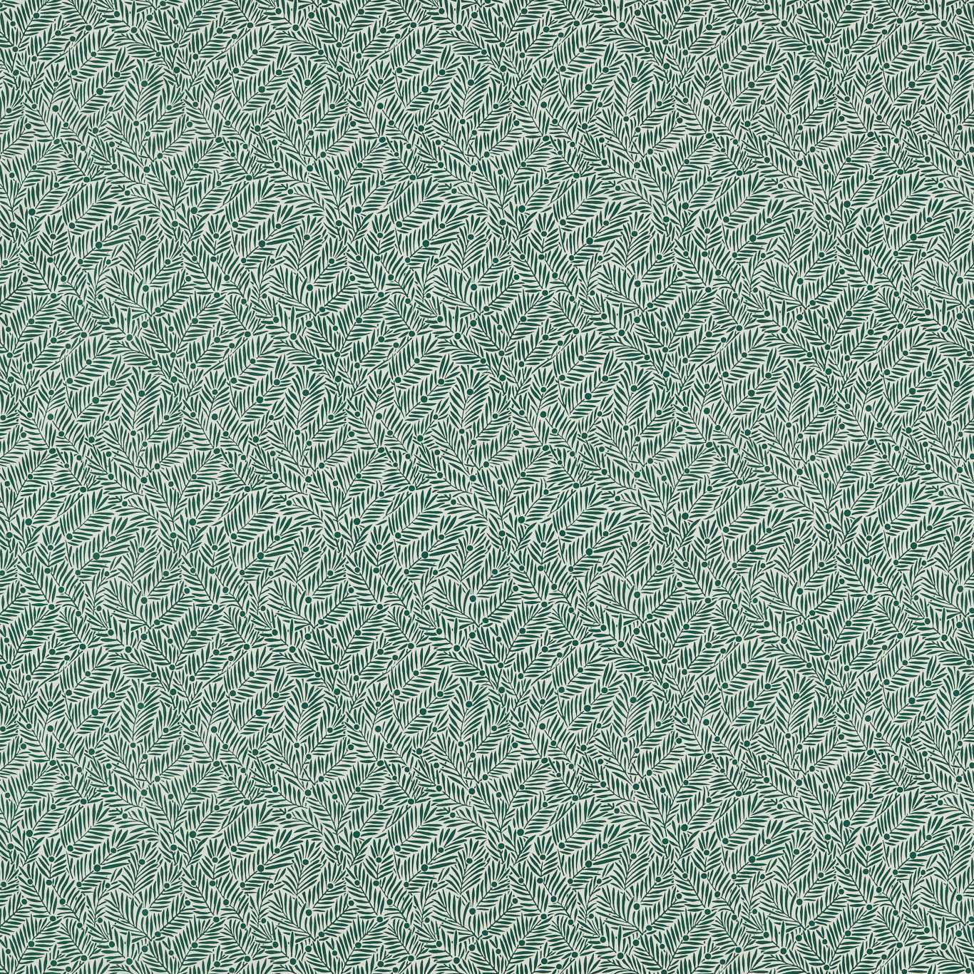 Morris & Co Yew & Aril Seagreen Fabric Sample MLIF227257