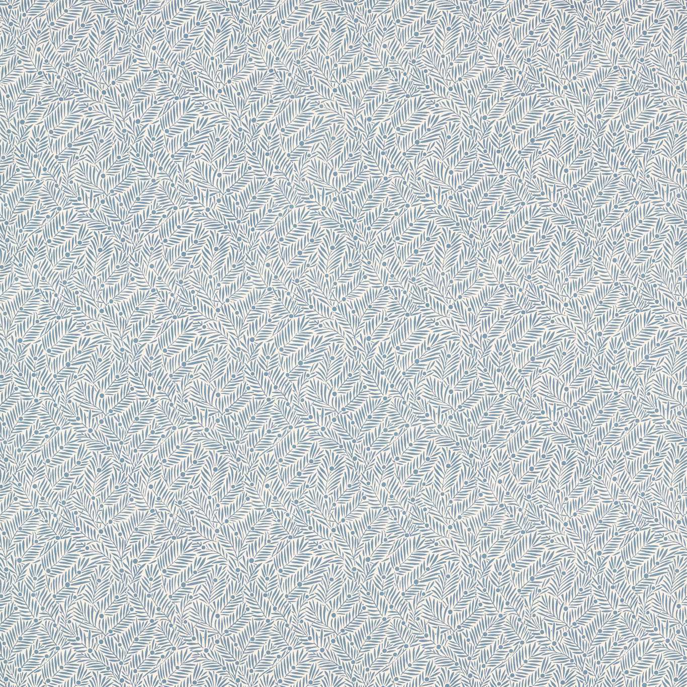 Morris & Co Yew & Aril Mineral Blue Fabric Sample MLIF227258