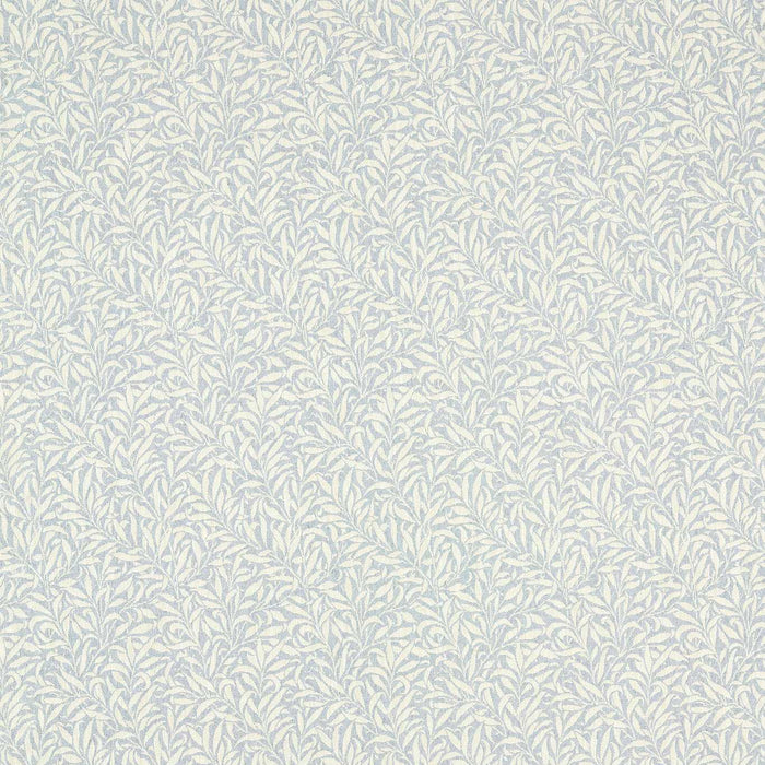 Morris & Co Pure Willow Boughs Weave Mineral Blue Fabric MLIF237425