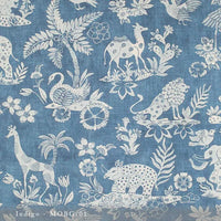 Lisa Fine Mogambo Grasscloth Indigo Wallpaper MOBG-01
